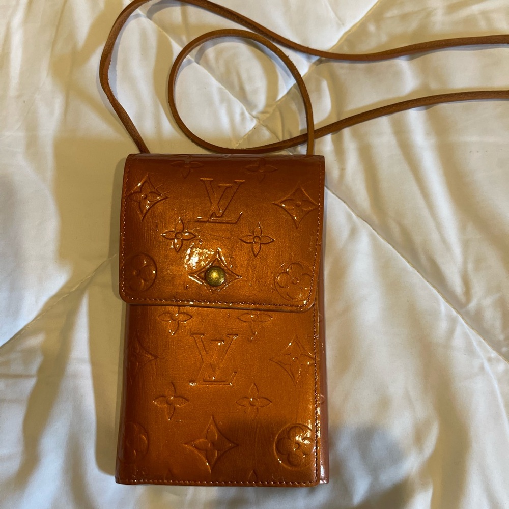 Louis Vuitton Repainted Orange Crossbody Bag